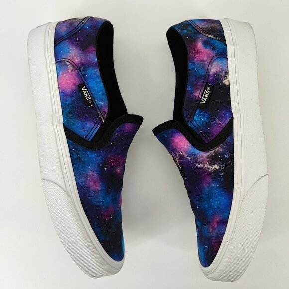 Vans Women's Asher Galaxy Multicolor Canvas Sneaker Size 7.5 - Picture 5 of 8